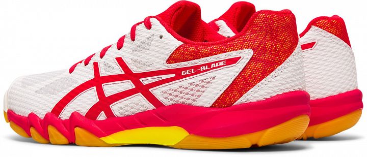 ASICS Gel-Blade 7 White / Laser Pink